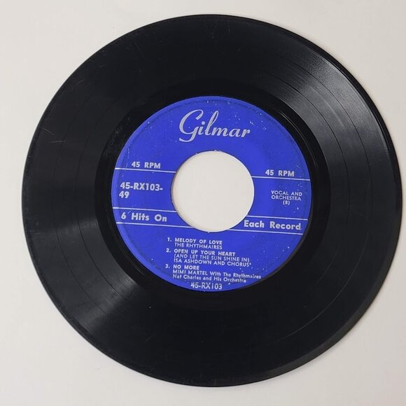 Gilmar Various Artist 6 Hits on Each Record 45 RPM RX103 Rhythmaires Mimi Martel - Picture 4 of 5